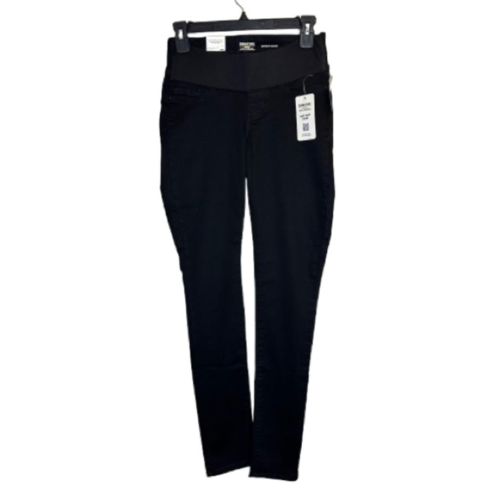 NWT Signature by Levi Strauss Gold Women Maternity Baby Bump Skinny Jeans Sz XS